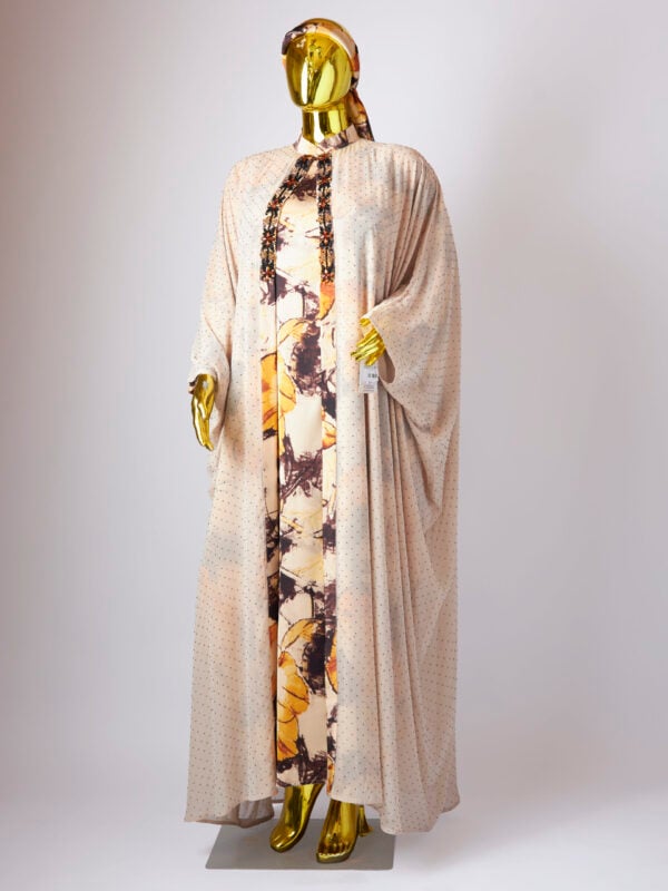 LUXE SIGNATURE EMBELLISHED TWO PIECE ABAYA