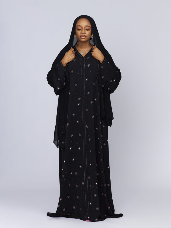LP FULLY STONED LUXE ARABIC ABAYA