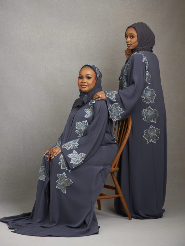 3D FULLY STONED  VVIP CUSTOM MADE ABAYA