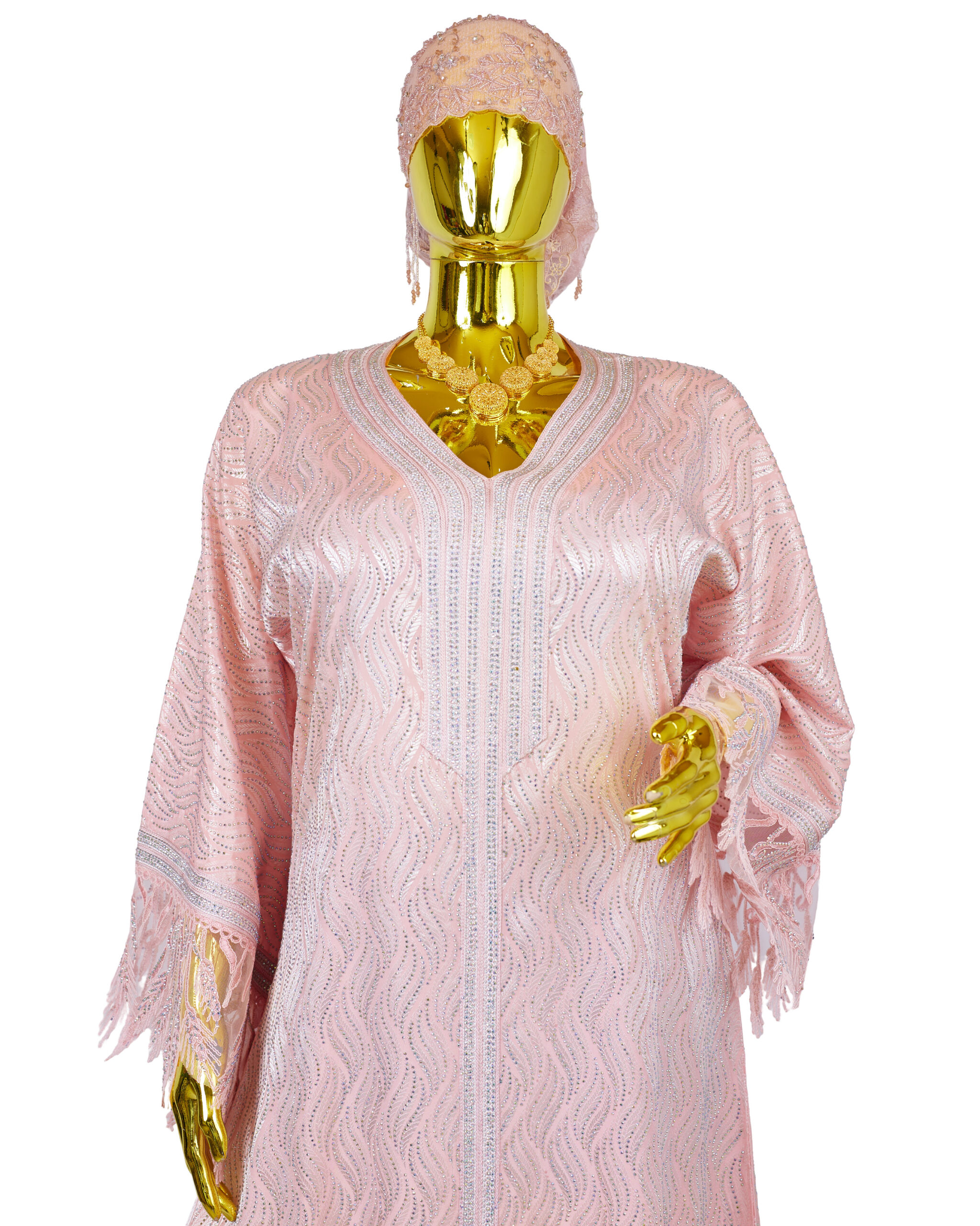 LUXE LACEY SLEEVE HANDWORK ABAYA - Image 5