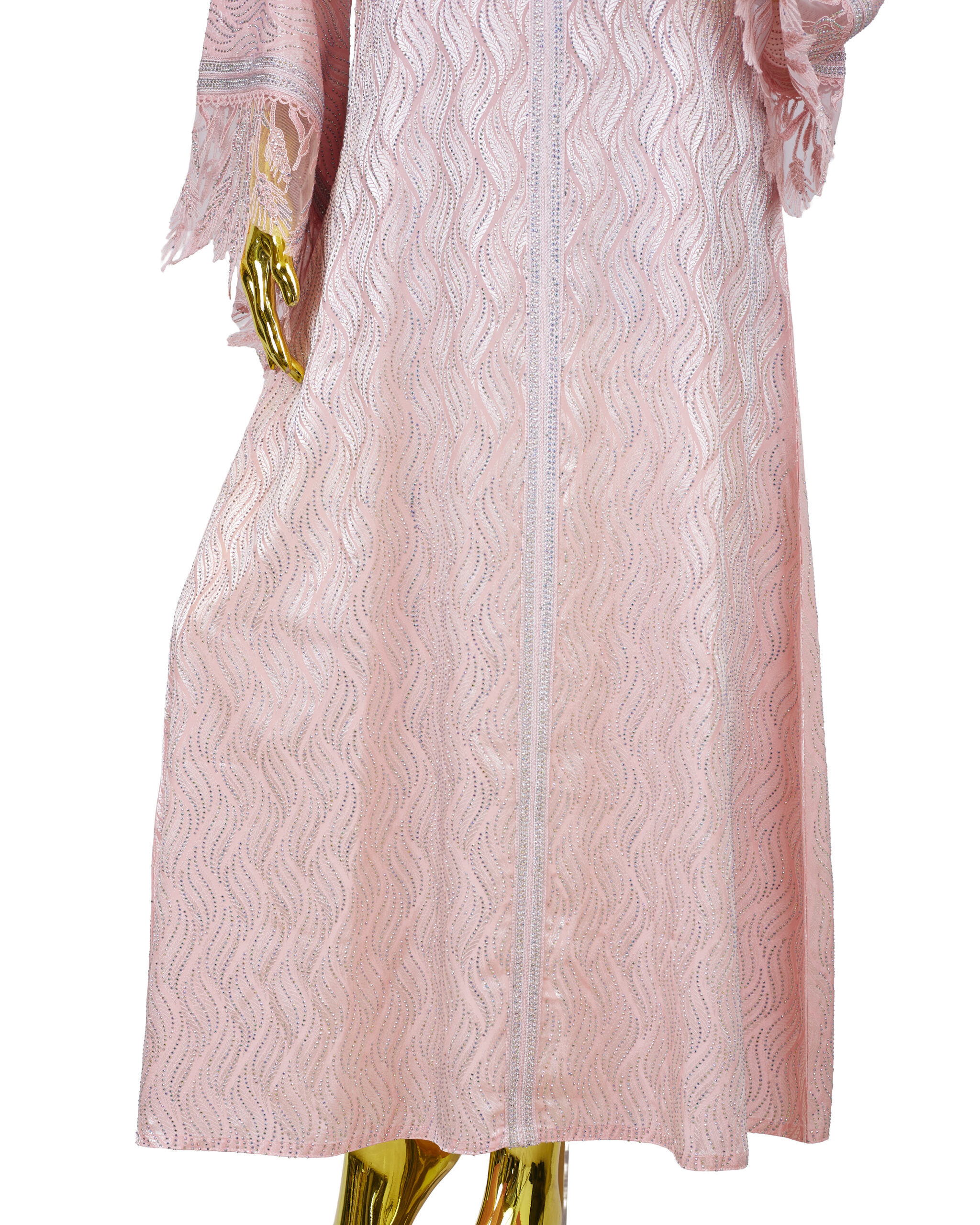 LUXE LACEY SLEEVE HANDWORK ABAYA - Image 4
