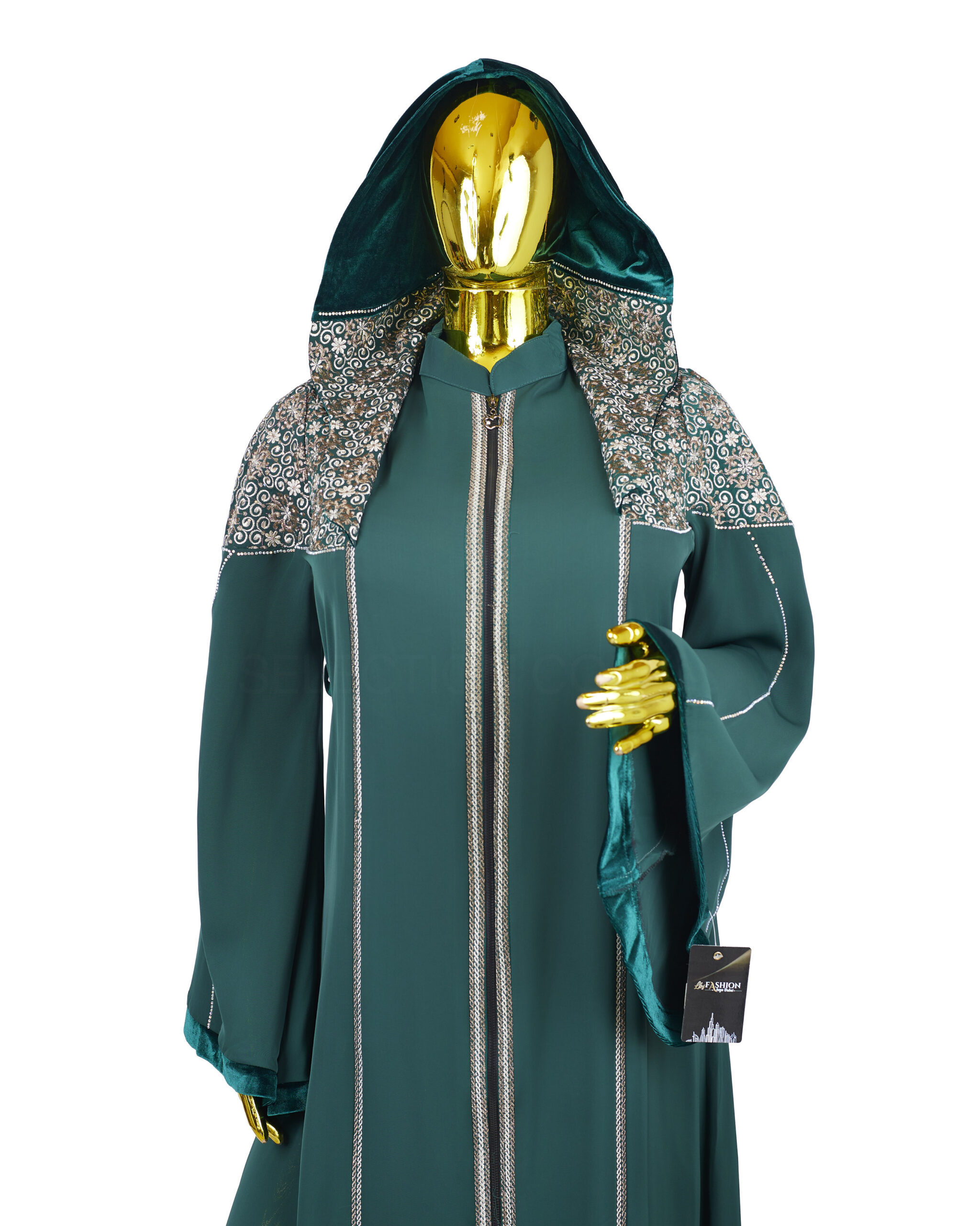 LUXE EYP EMBROIDERY HOODIE KAFTAN - Image 3