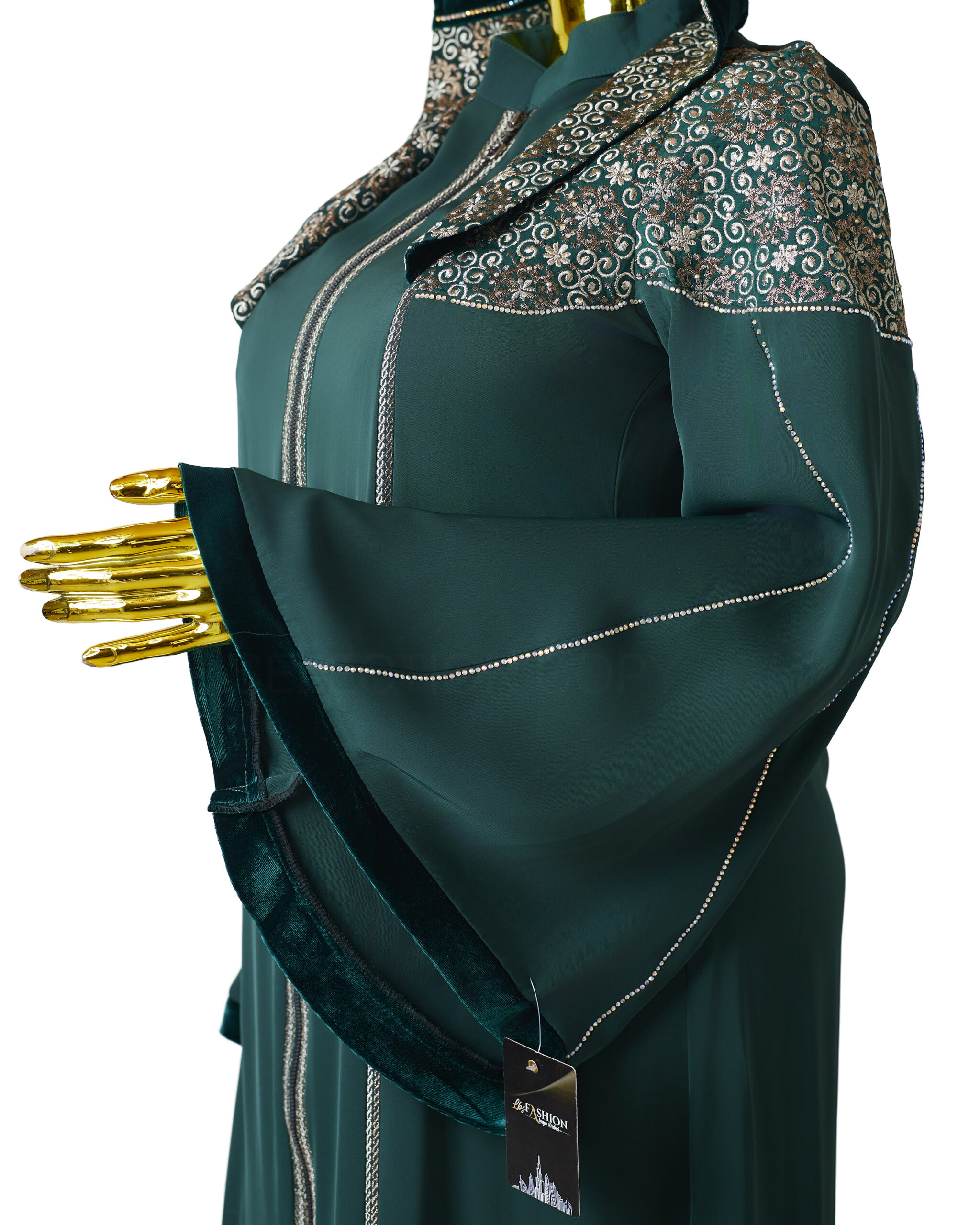 LUXE EYP EMBROIDERY HOODIE KAFTAN - Image 5