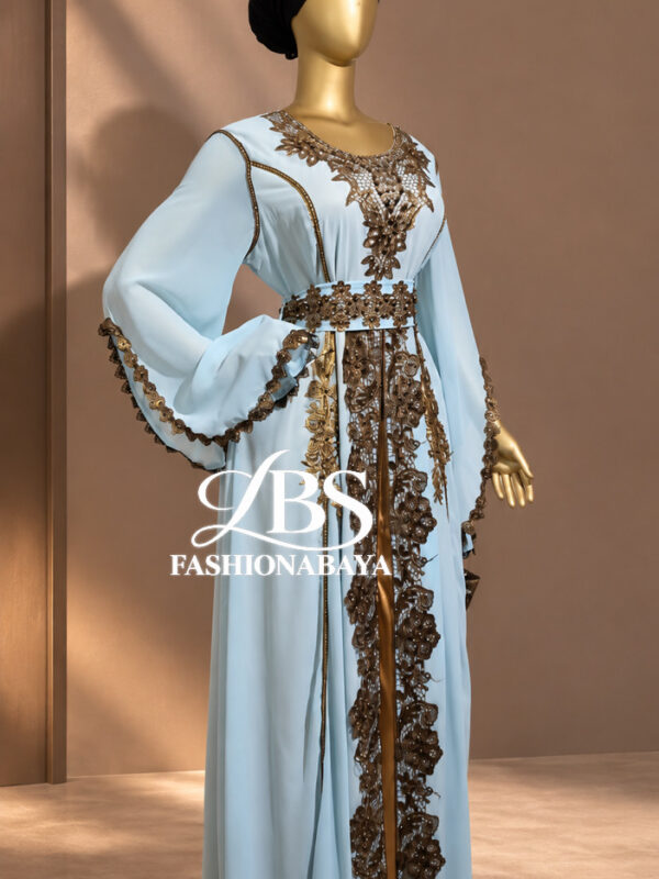 Luxe Embroidery Kaftan Top Fashion 003