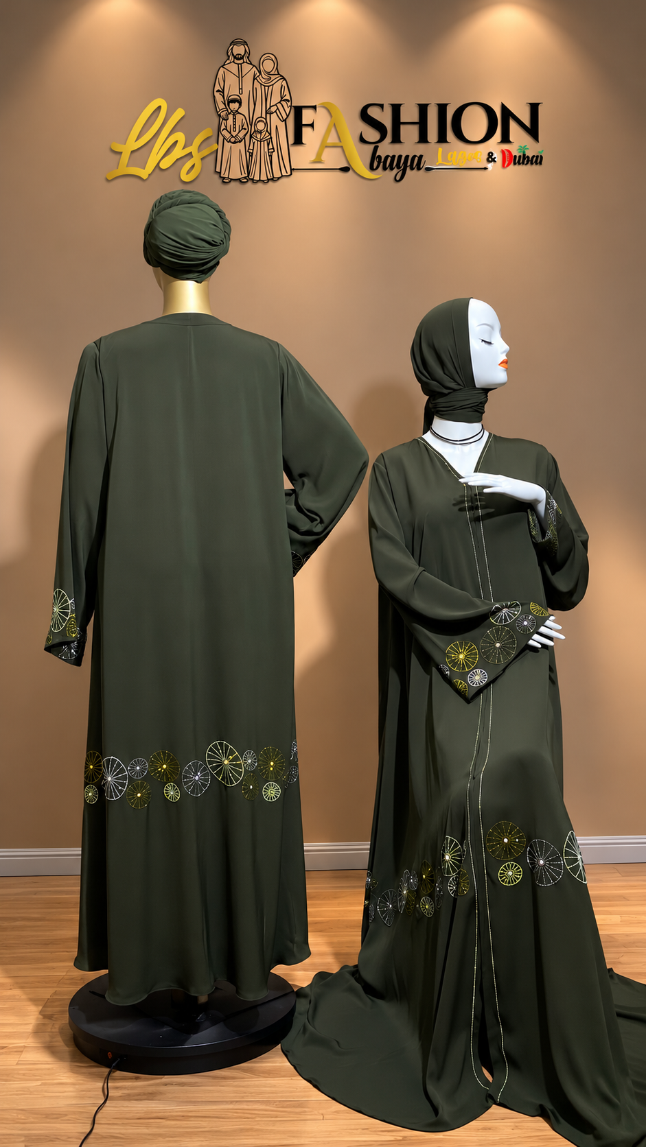 LBS LUXE ARABIC ABAYA 089 - Image 3
