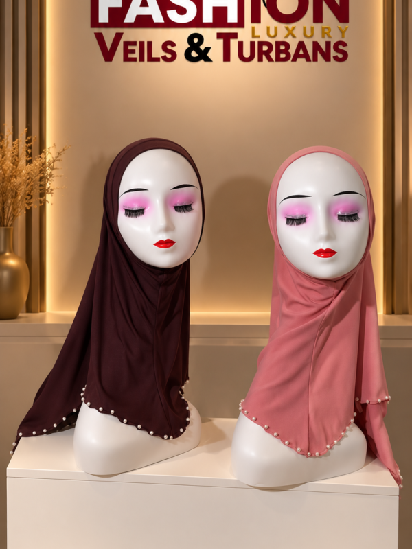 LUXE HANDWORK SLIT HIJAB 001