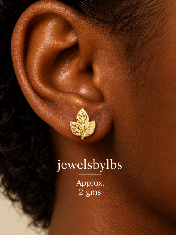 21K STUD GOLD EARRINGS