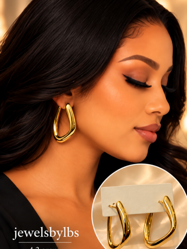 18K GOLD EARRINGS 4.3g