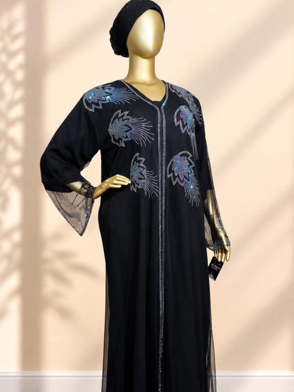 LUXE BLACK ABAYA 009